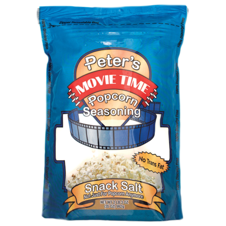 PETERS MOVIE TIME Snack Salt White 35 oz., PK12 10332